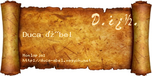Duca Ábel névjegykártya